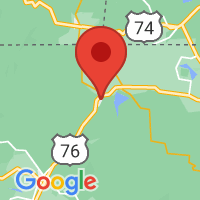 Map of Blue Ridge, GA US